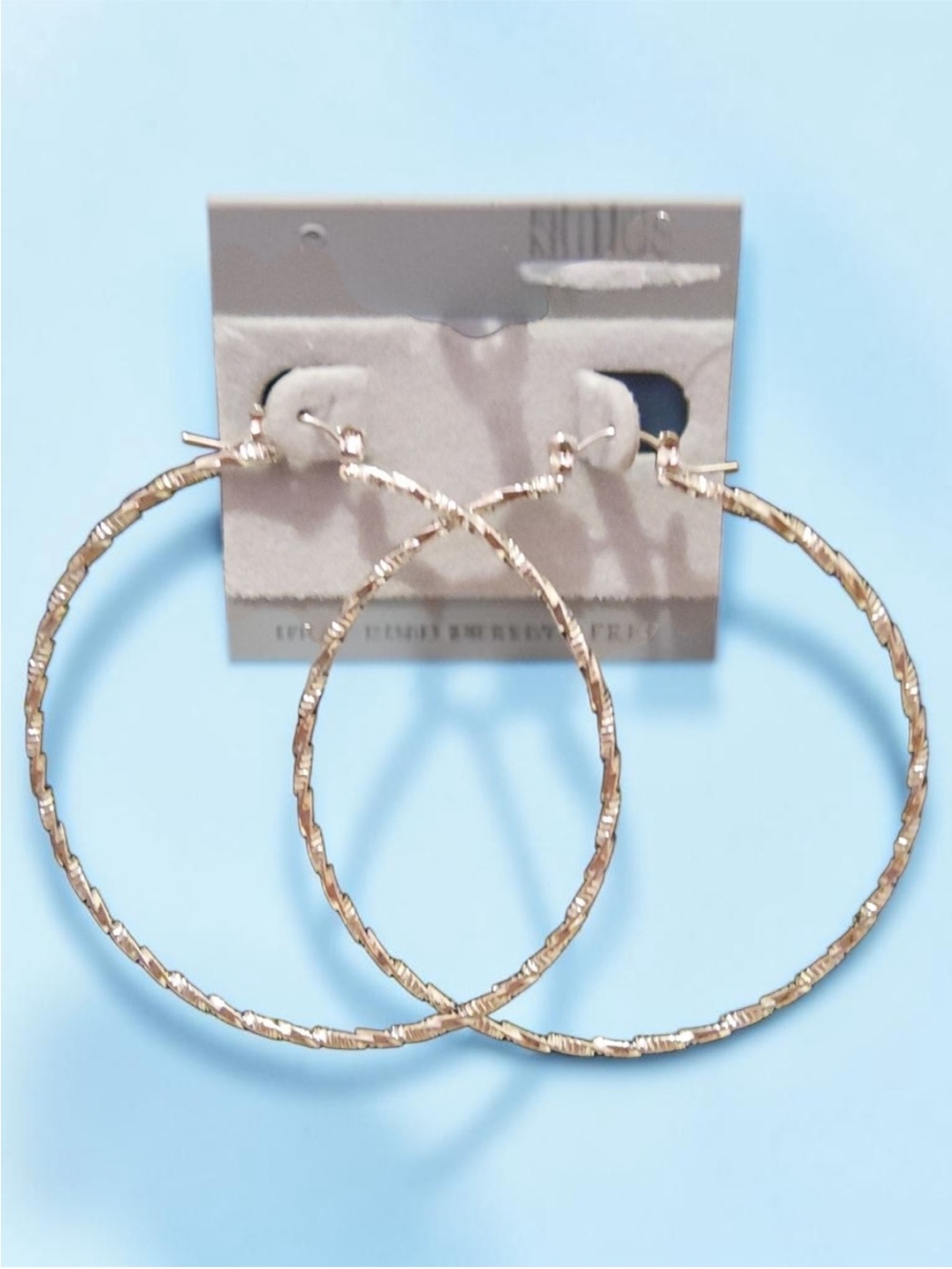 Twisted Hoop Earrings for Women - Elegant Textured Hoops